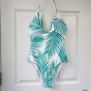 🌴Raisins Junior Palm Bae Dazed Halter One Piece- S